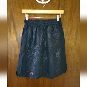 Under Armour Black Patterned Athletic Shorts Sz Small